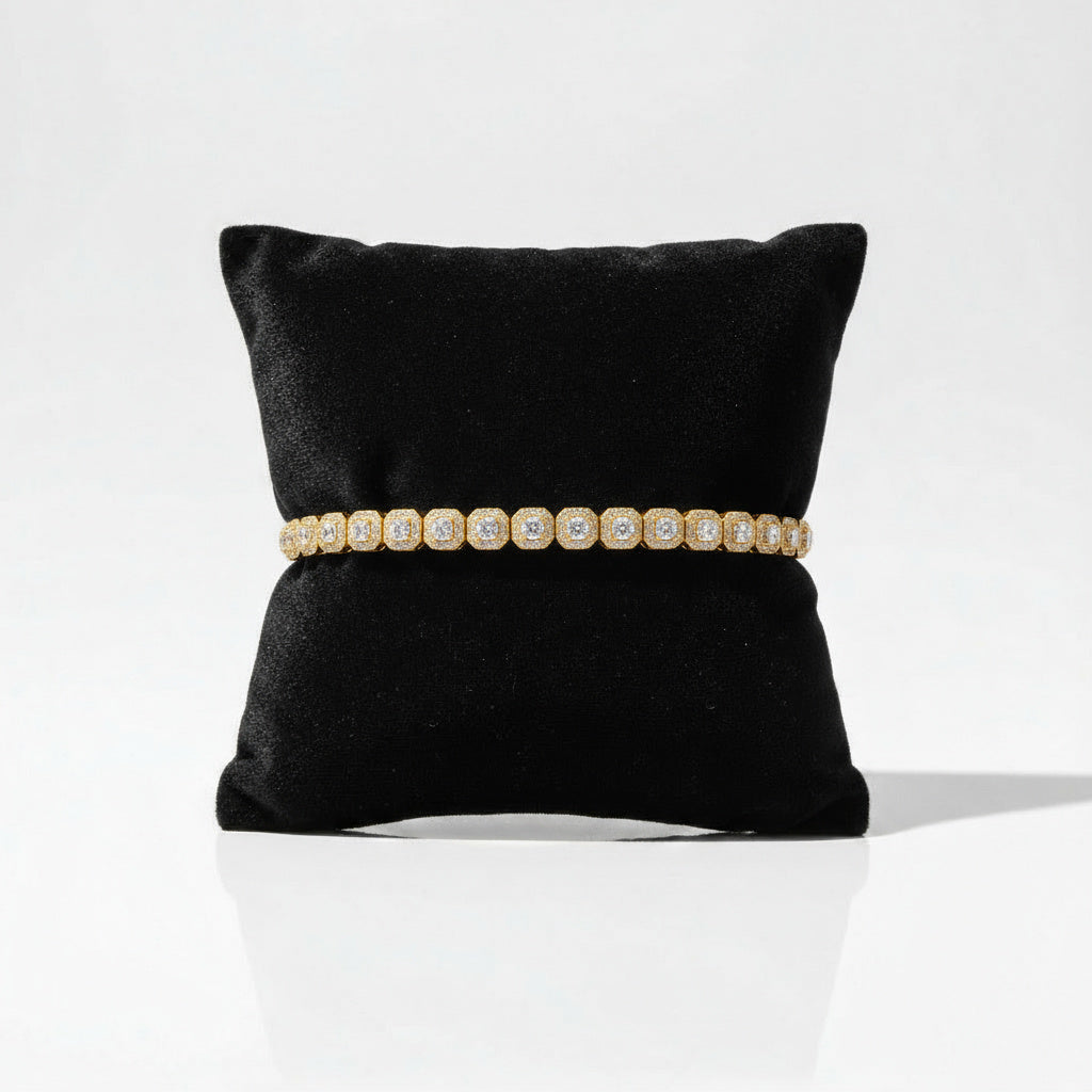 Celeste Tennis Bracelet - 18k Gold