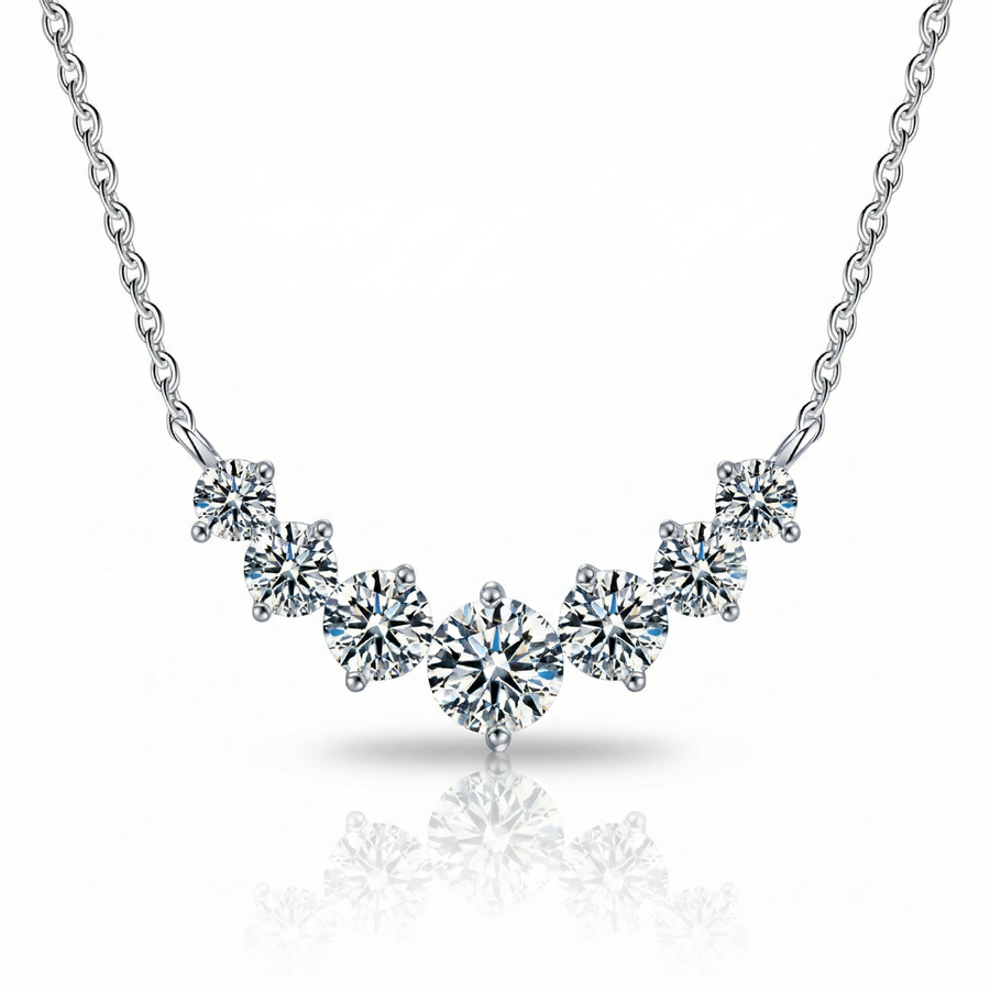 Clairé Diamond Necklace - White Gold