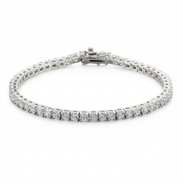 Tennis Bracelet 3MM - White Gold
