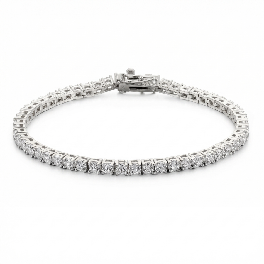 Tennis Bracelet 3MM - White Gold