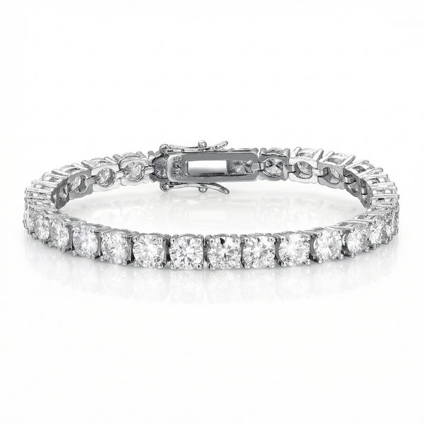 Aria Tennis Bracelet 5MM - White Gold
