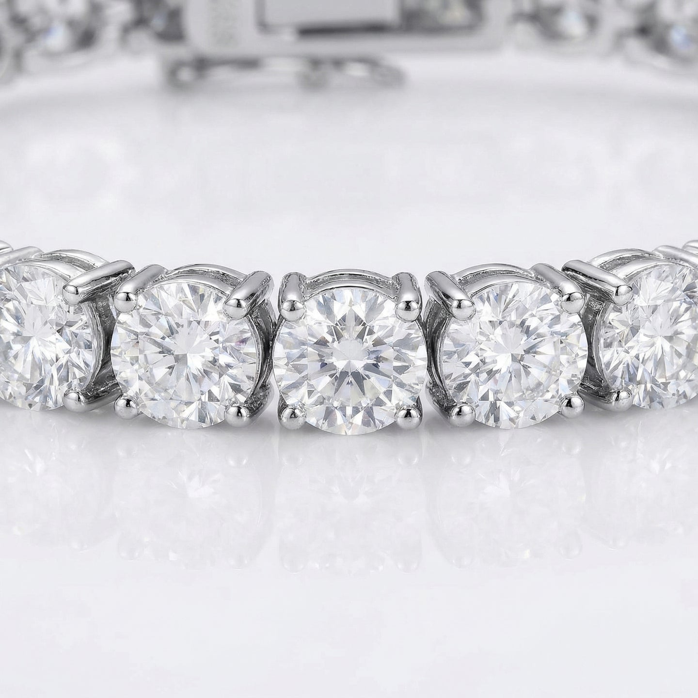 Aria Tennis Bracelet 5MM - White Gold