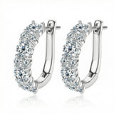 Lumiere Hoop Earrings - White Gold