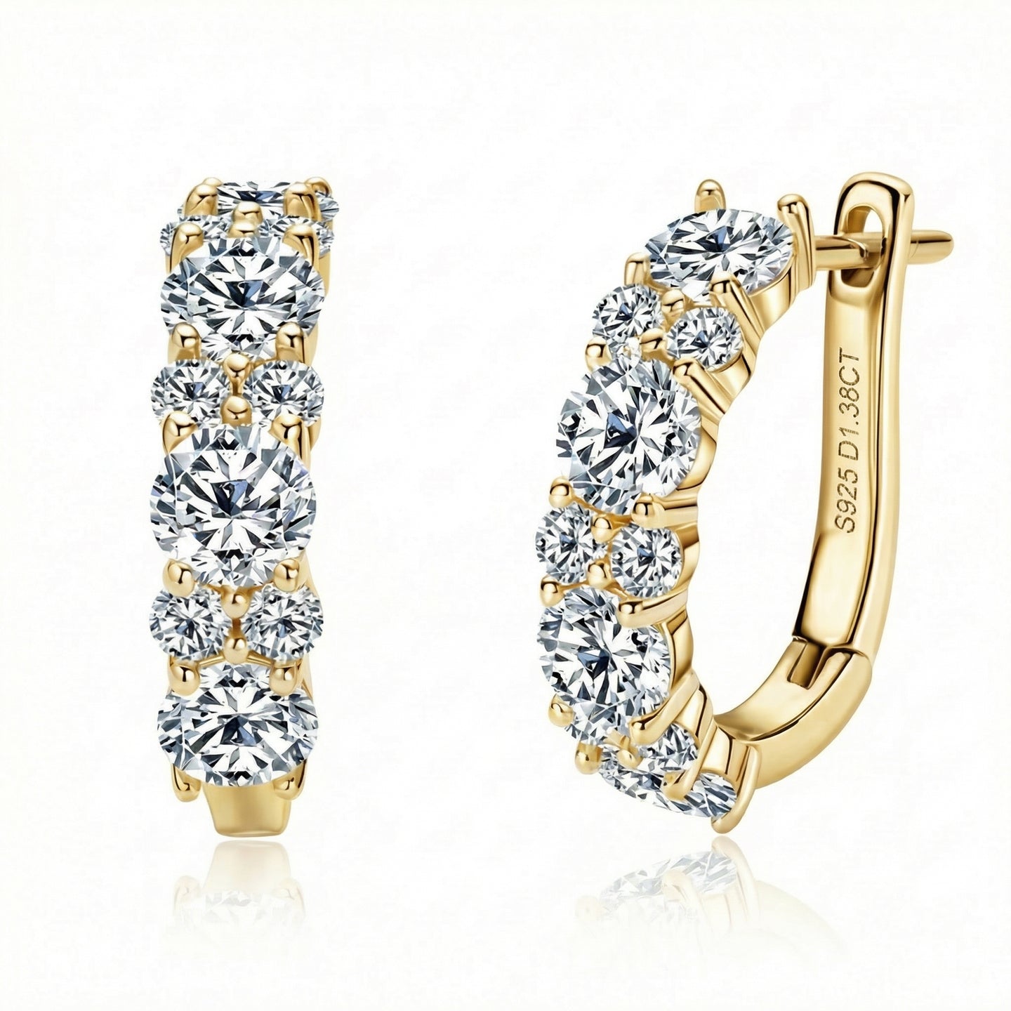 Lumiere Hoop Earrings - Gold