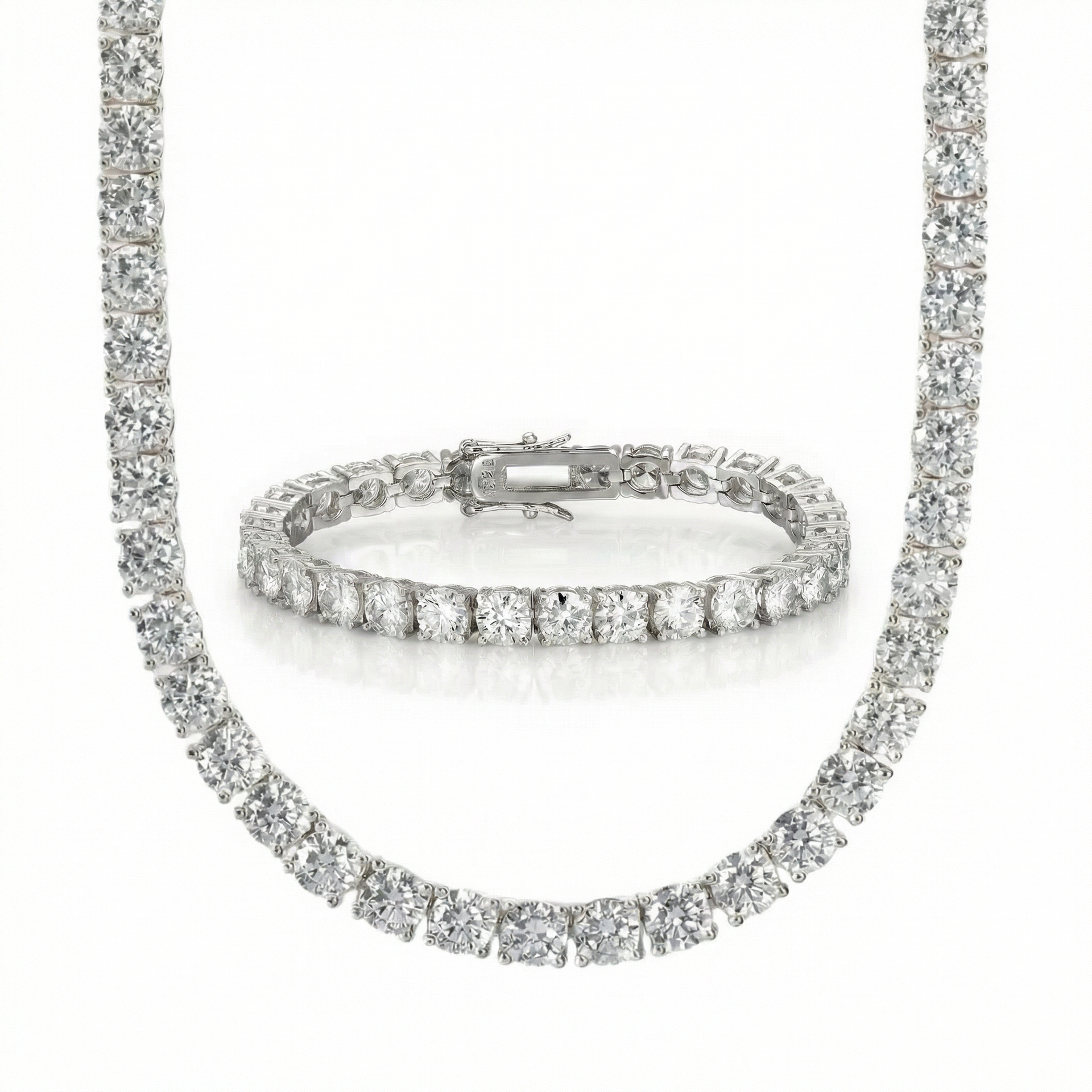 Tennis Set 5MM - White Gold