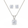 The Solitaire Set - White Gold