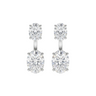 Opal Oval Drop Earrings