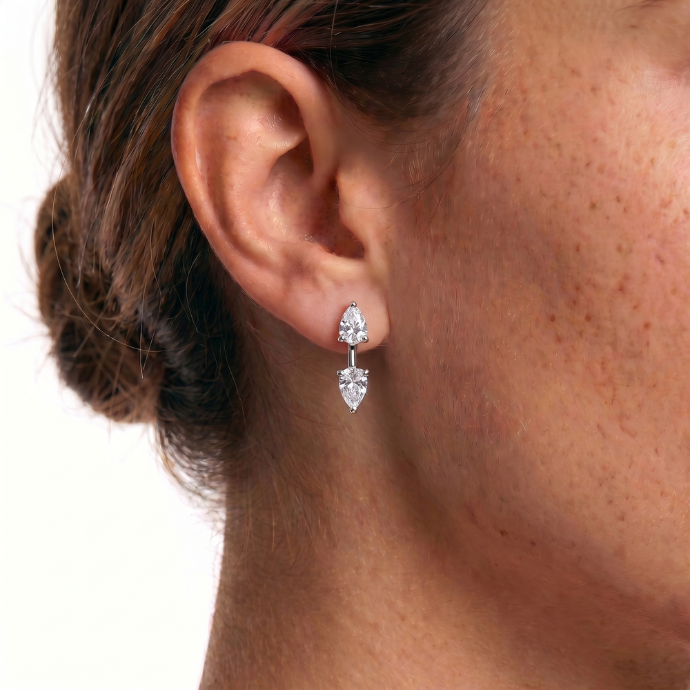 עגילי סלינה - חיתוך טיפה
