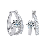 Claire Pave Hoop Earrings