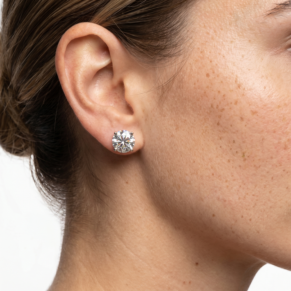 Martini Stud Earrings -  Gold