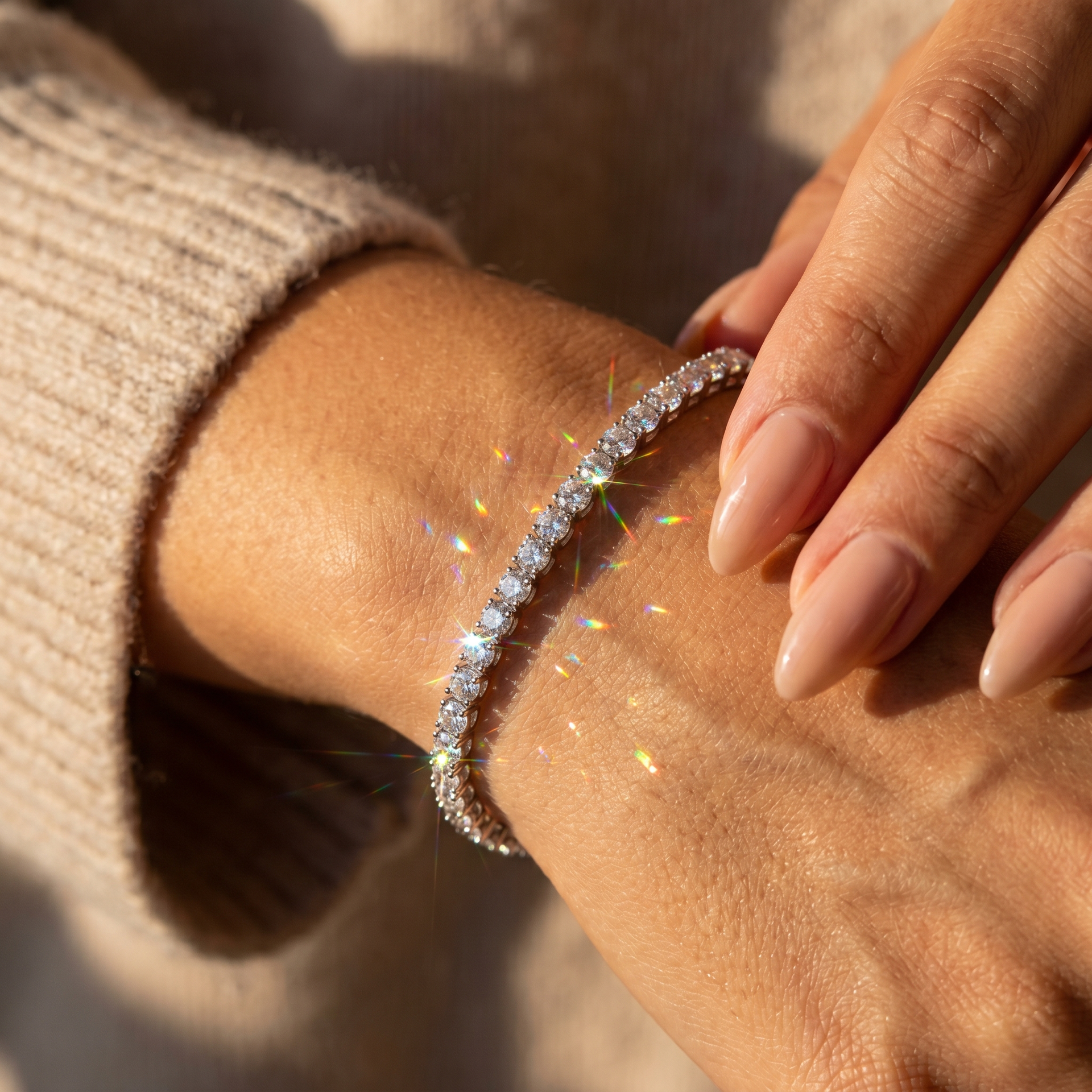 Tennis Bracelet 3MM - White Gold