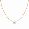 Snake Chain Pendant Necklace - Gold