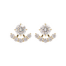 Elara Stud & Jacket Earrings - Gold