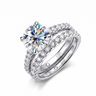Seraphina Bridal Ring Set - White Gold