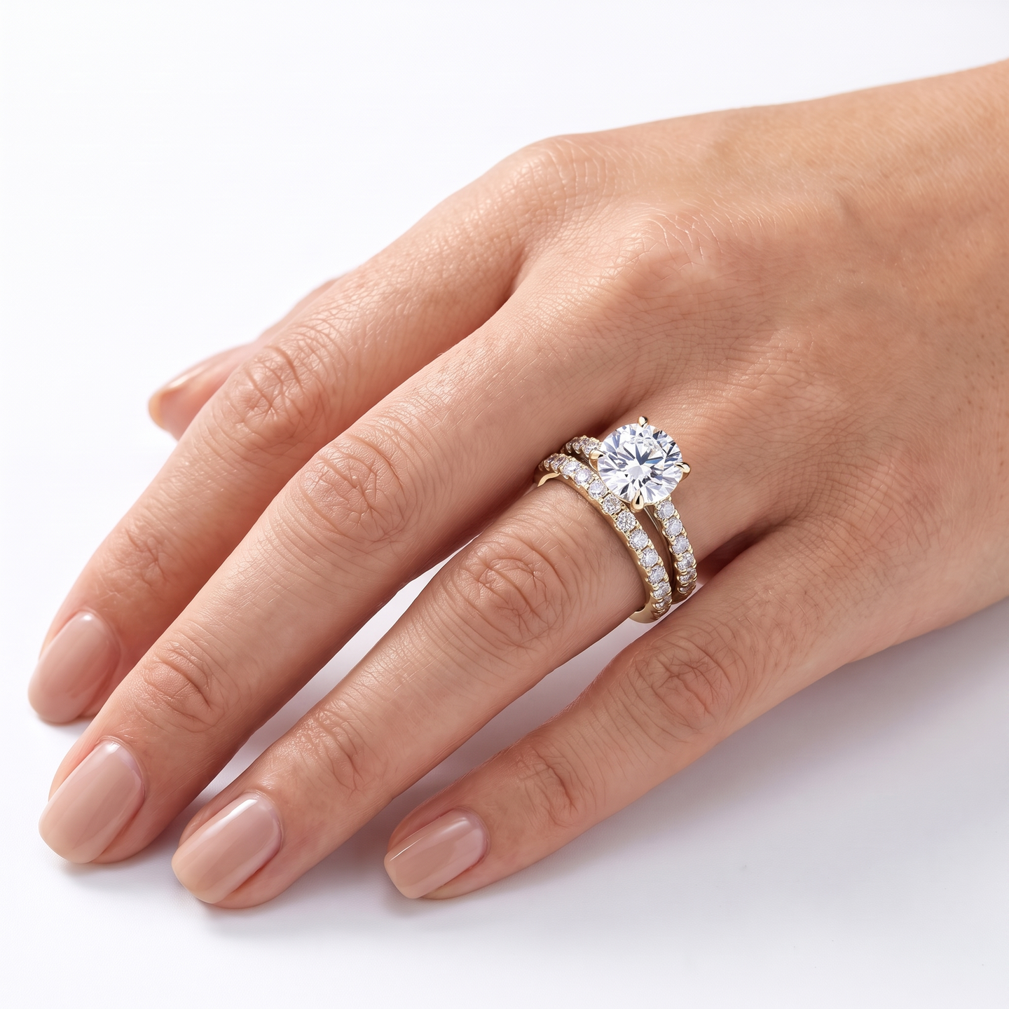 Seraphina Bridal Ring Set - Gold