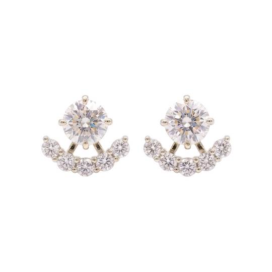 Elara Stud & Jacket Earrings