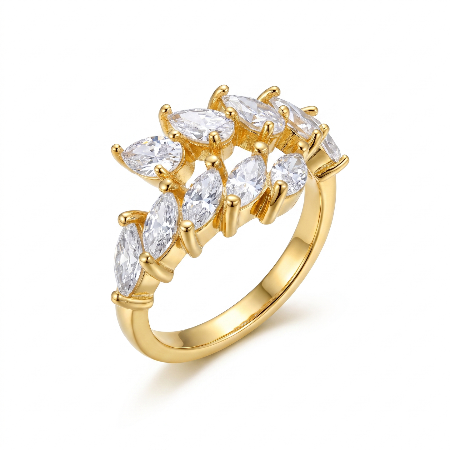 Vera Row Ring - Gold