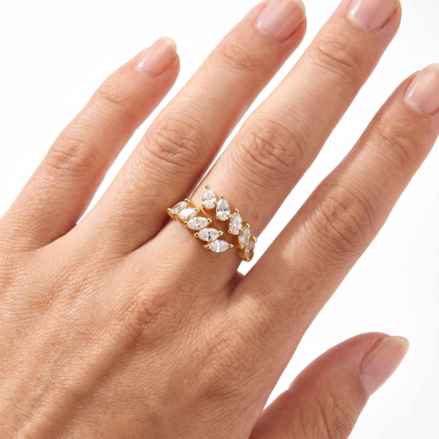 Vera Row Ring - Gold