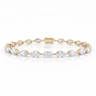 Marquise Station Bracelet - Gold