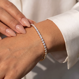 Aura Tennis Bracelet 3MM - Rose Gold