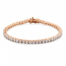 Aura Tennis Bracelet 3MM - Rose Gold