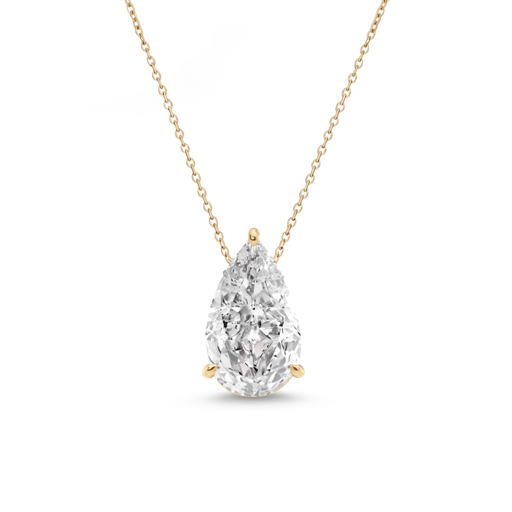 Pear Pendant Necklace - Gold