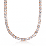 Aria Tennis Necklace 5MM rose gold