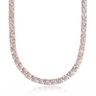 Aria Tennis Necklace 5MM - Rose Gold