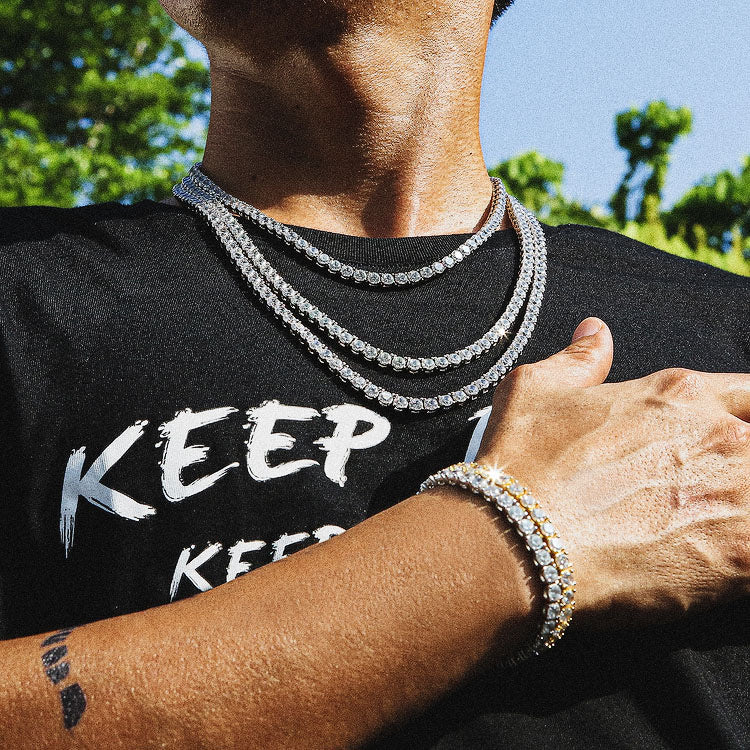 5MM Tennis Bracelet - White Gold