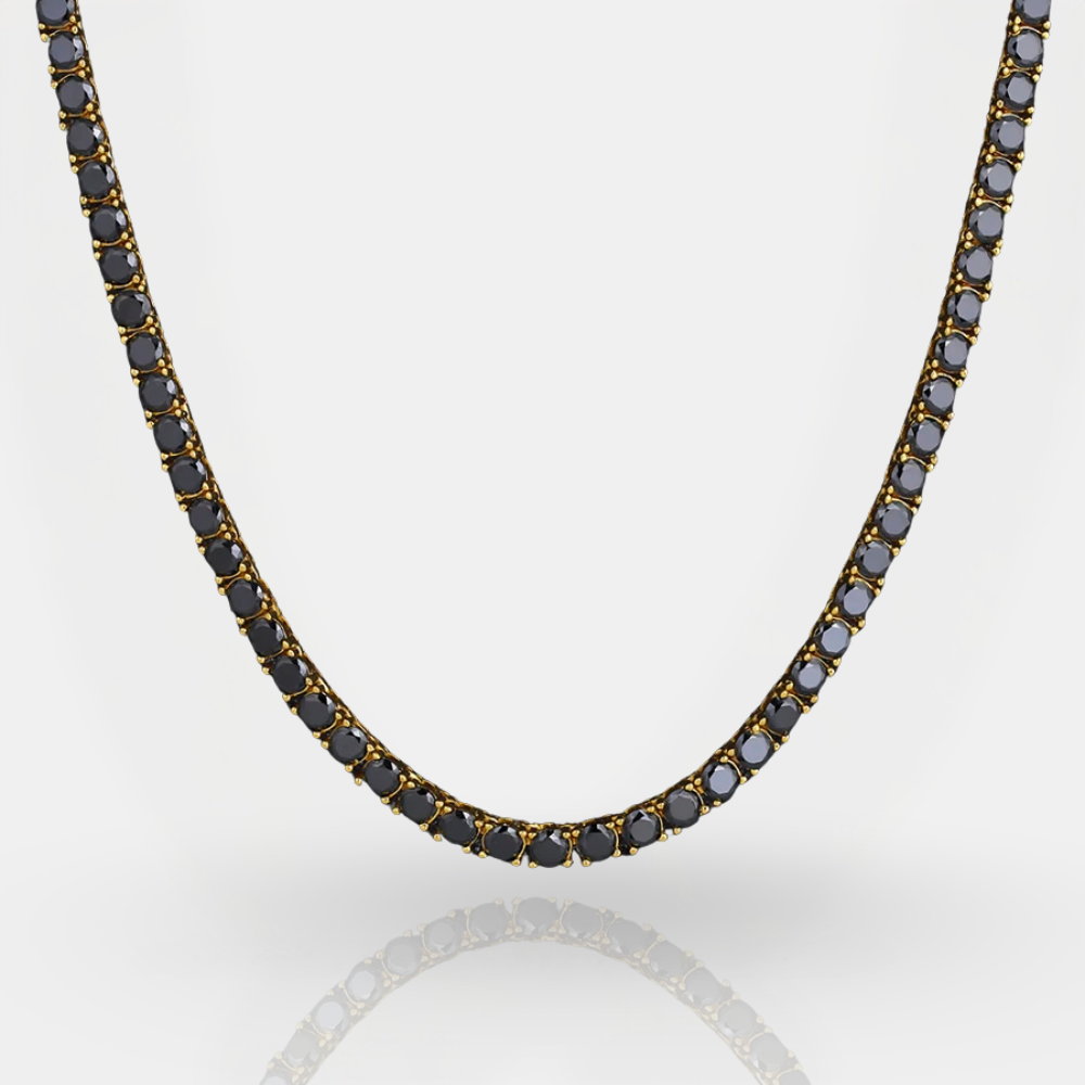 ONYX TENNIS CHAIN - GOLD