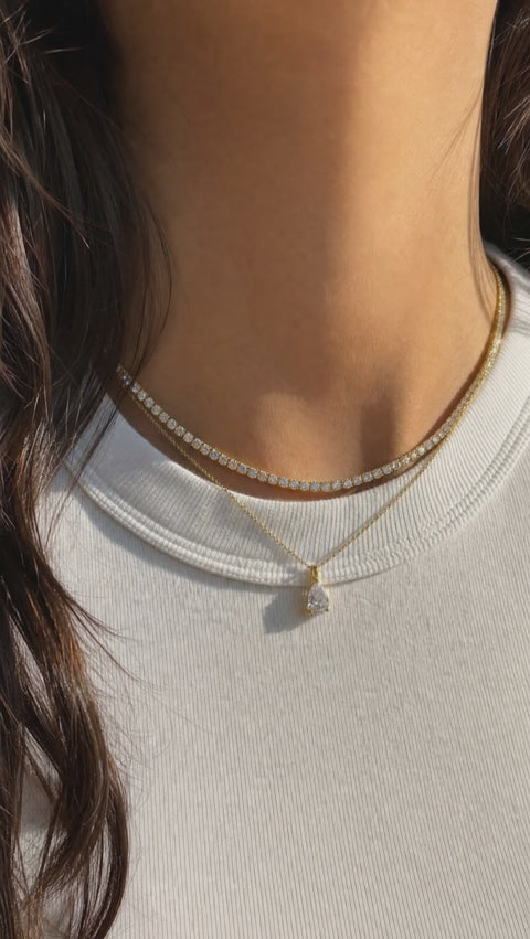 04 layered gold necklaces