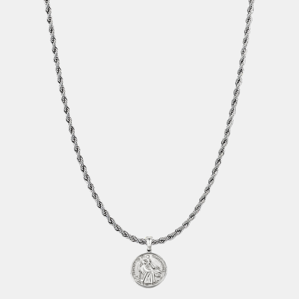 ST. CHRISTOPHER NECKLACE SILVER