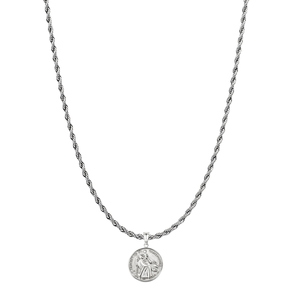 ST. CHRISTOPHER NECKLACE SILVER