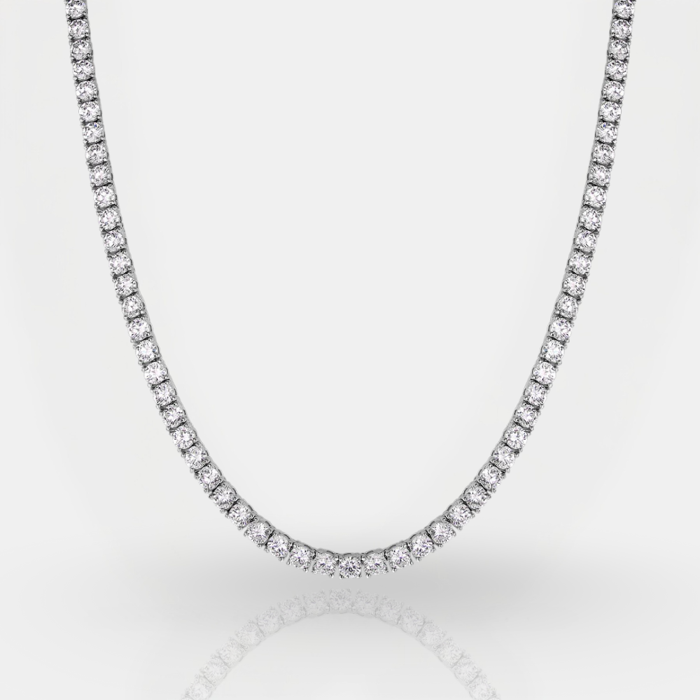 5MM Tennis Chain - White Gold