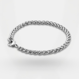 Wheat Bracelet 5MM – Silver