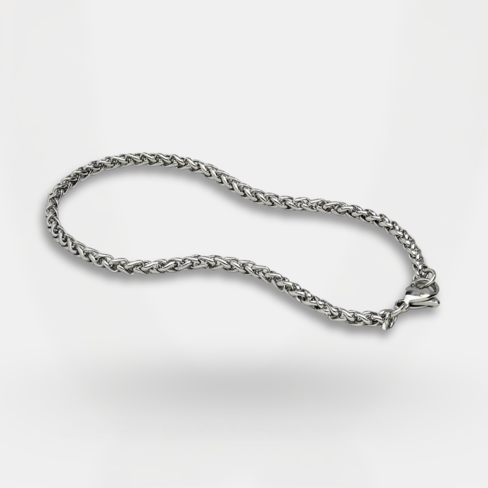 Wheat Bracelet 5MM – Silver