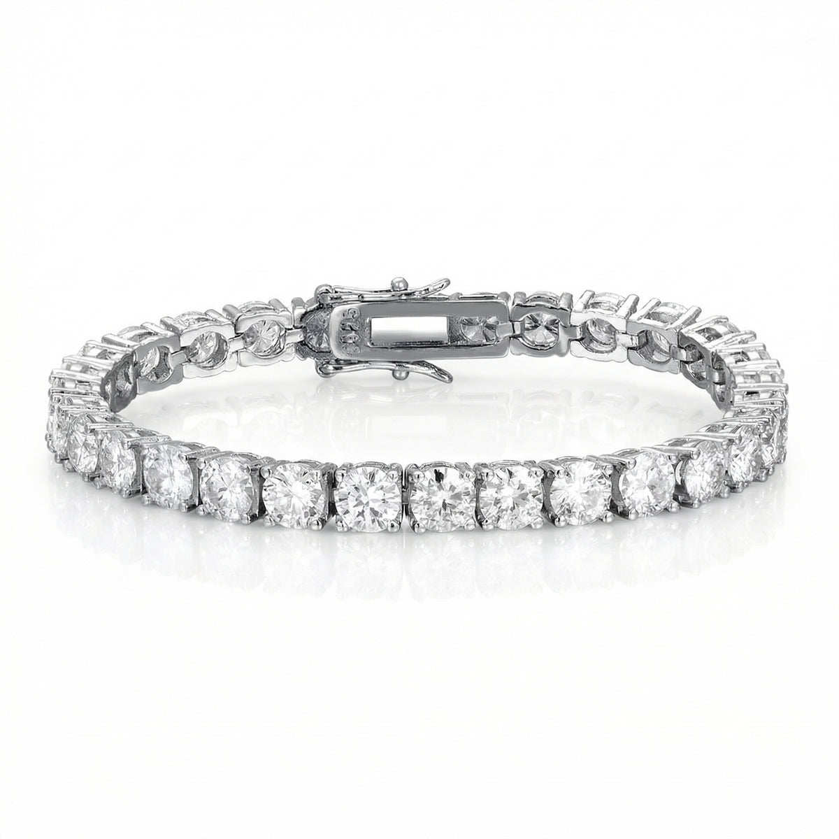 Aria Tennis Bracelet 5MM - White Gold