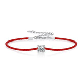 Red String Solitaire Bracelet