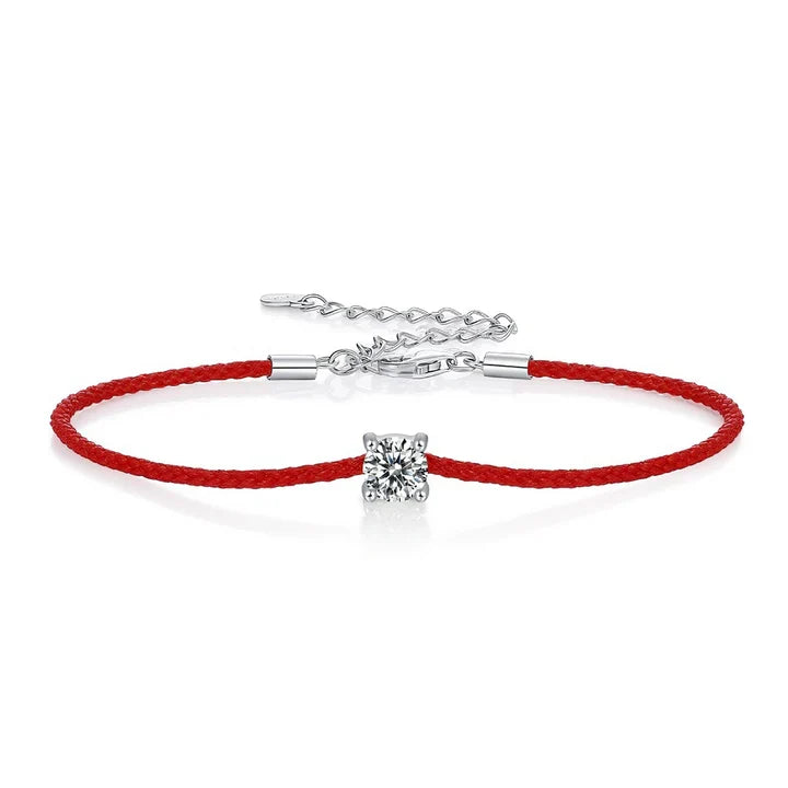 Red String Solitaire Bracelet